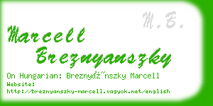 marcell breznyanszky business card